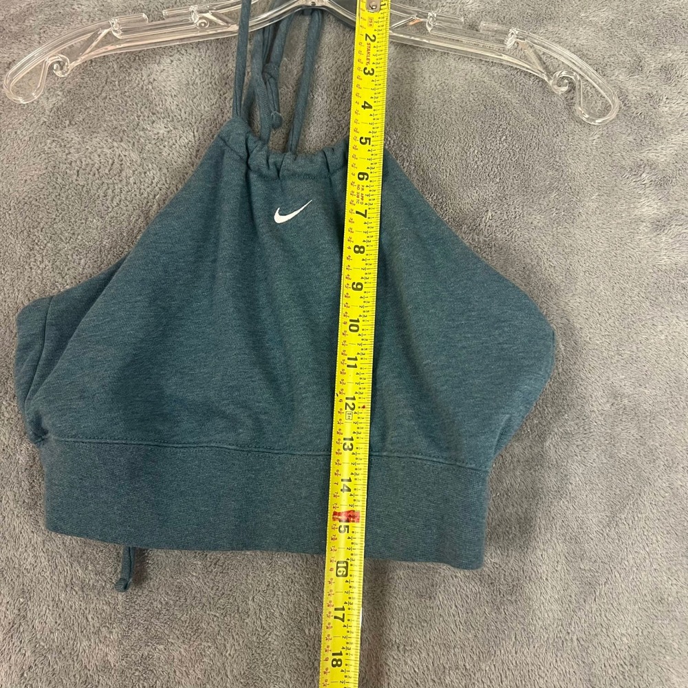 Nike Sportswear Chill French Terry Cropped Halter Top Womens M Sporty Cotton - Picture 4 of 8